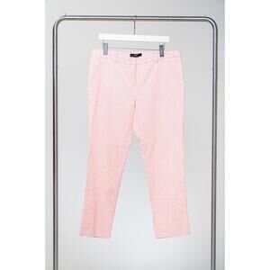 Weekend MaxMara Orange Diamond Pattern Trousers Cotton